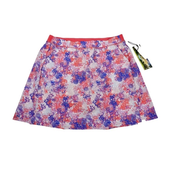 Kyodan Golf Women's Multi Color Floral Design Skort NWT Size XS - Picture 2 of 10
